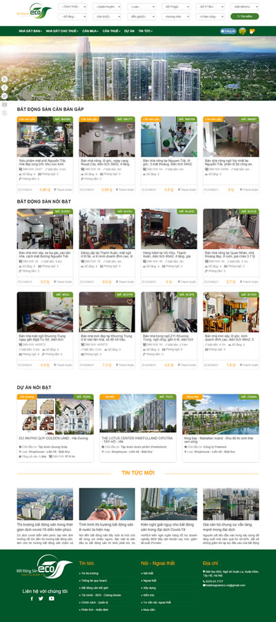 Website batdongsaneco.vn